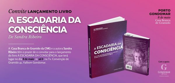 Convite Lançamento Livro Sandra Ribeiro A ESCADARIA DA CONSCIÊNCIA